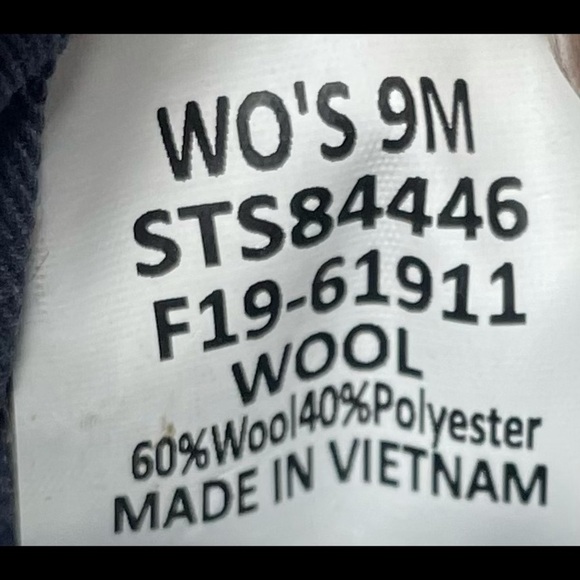 Sperry Pier View Striped Wool‎ Lace Up Sneakers Gray Cream Womens 9 - Picture 7 of 8